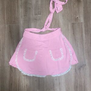 Sugar Thrillz Apron Skirt with Lace Trim